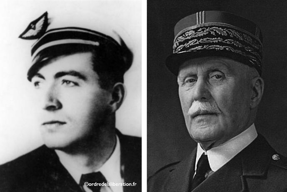 Portraits du Calaisien Raymond Pétain et du Maréchal Pétain