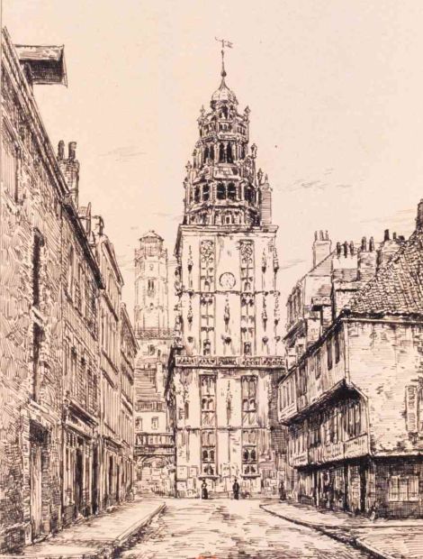La rue de la Citadelle à Calais au 19e siècle