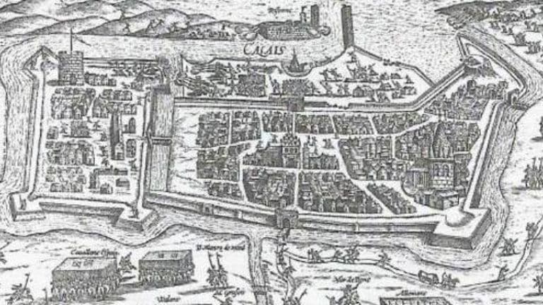Vue de Calais vers 1596
